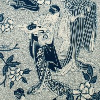 Woodcut Geisha